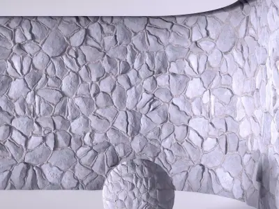 Field Stone 05 - PBR - 4K - PNG - Seamless Texture