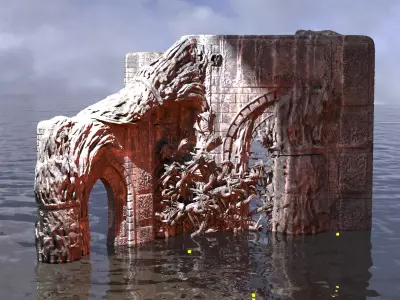 Dantes Inferno Depths Ruin 5 3D model