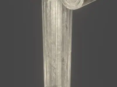 Pillar greek column Free low-poly 3D model