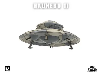 German WW2 UFO - Haunebu 2 - STL files 3D print 3D print model