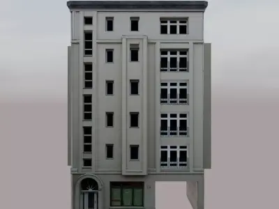 Residential Block Building  Free 3D model