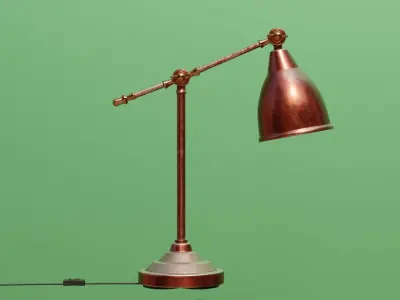 Old copper lamp Free 3D model