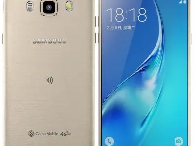 Samsung Galaxy J5 2016 Gold 3D model