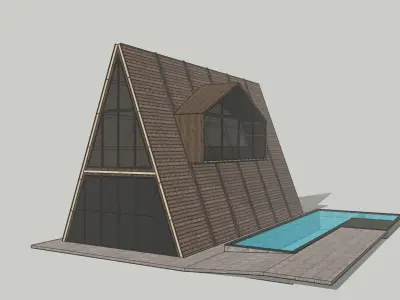 Cabin house 3D model