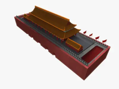 China ancient building 3D model