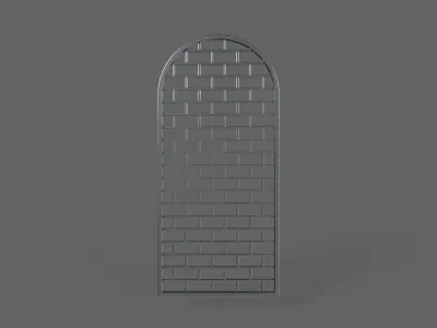 PBR Prison Window 5 Low-poly 3D model