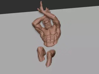 Hercules statue 3D print model