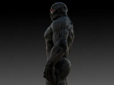 Crysis Nanosuit 3D Model High-Quality Rigged  Low-poly 3D model
