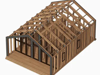 Barn house n2 3D model