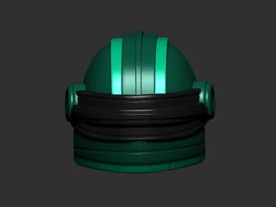 helmet high poly sculpt 3d printable  3D model