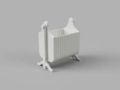 Baby Crib or Cradle 3D print model
