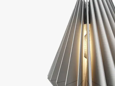 Hektor lamp by IUMI Low-poly 3D model