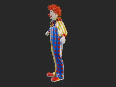 Clown Male ACC2130 Tpose 3D model