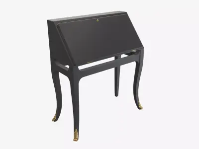  Bureau with hinged door 3D model