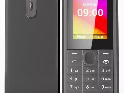 Nokia 106 Black 3D model