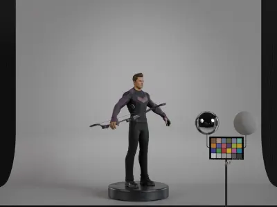Hawkeye Low-poly 3D model