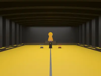 Squid Game season 3 Maze gashapon game draw lots scene  3D model