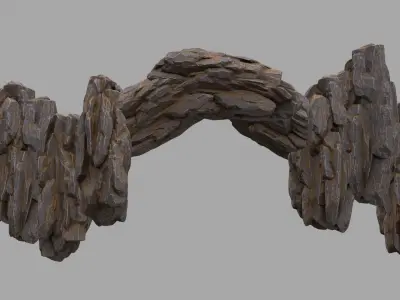 Rock Mount Low-poly 3D model buy