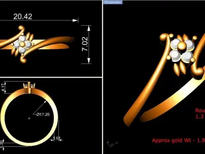 Ring - 1362 3D print model