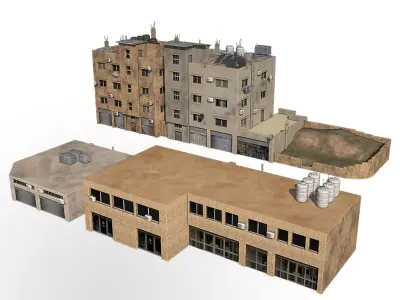 middle east buildings 3 3D model