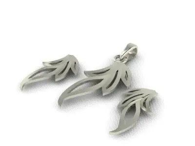 Women Pendant Set 3D print model