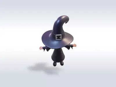 Cheerful Pumpkin Boy Halloween Character 3D model order