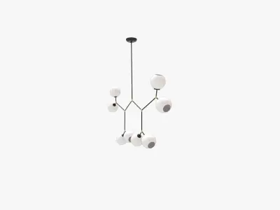 Bobbi CHANDELIER Black 3D model