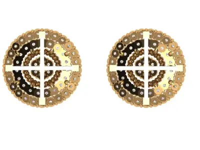 Antiqe Earrings 3D print model