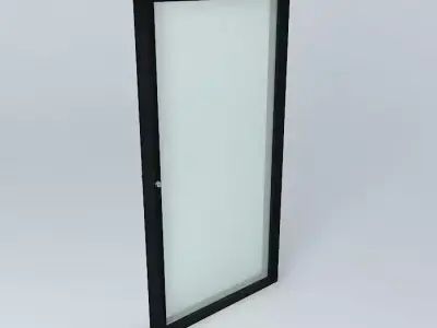 3d window with frame very detail Free 3D model