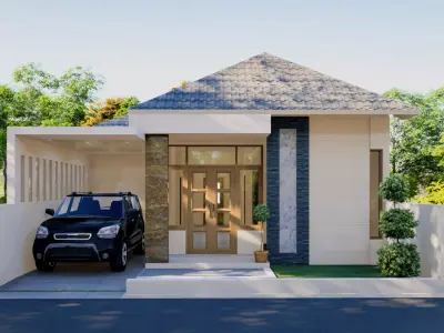 MINIMALIST HOUSE DESIGN 3D model