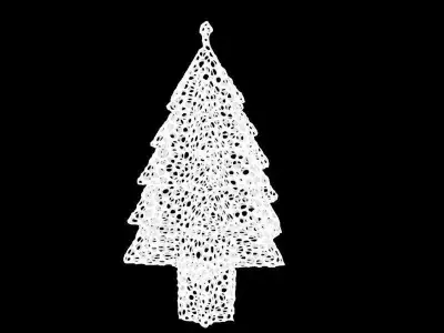 Voronoi Christmas Tree 3D print model