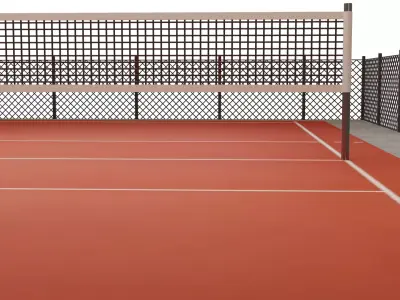 Volley Ball Court 3D model