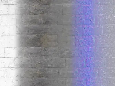 PBR Stone Black Travertine Texture - 4K Scanned -  10  Texture