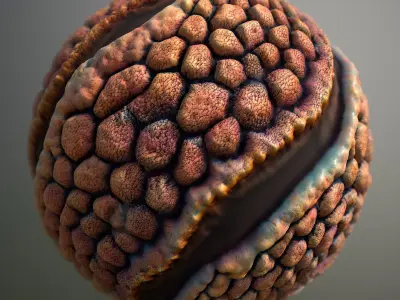 Material Skin Alien 12 Seamless PBR Texture Texture