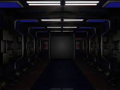Sci Fi Interior 3D model order