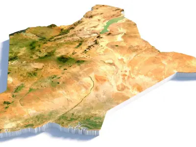 Kenya Terrain Country 3D model