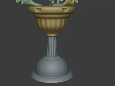 ornamental statue of Bill Cipher 3D print model