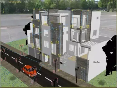 Modern Villa design exterior visualisation house 3D model