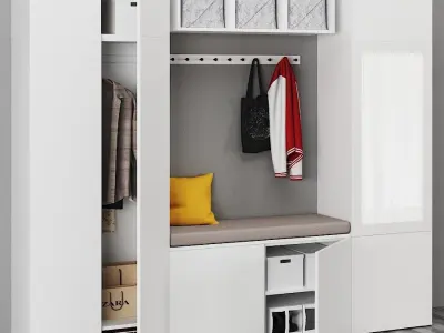 IKEA OPHUS Wardrobe with 9 doors 3D model