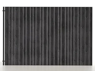 Yakisugi fence 3D model