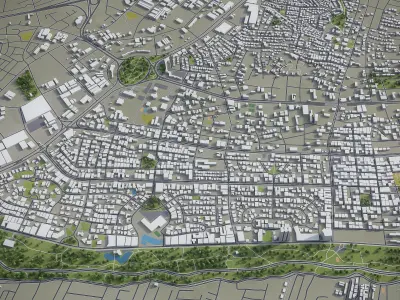 Santo Domingo - 3D City Model Low-poly 3D model