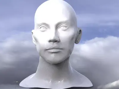 Teuta Statue head 1  3D model