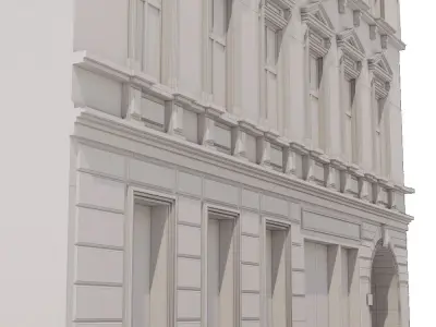 Facade for background  3D model