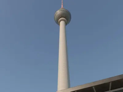 berlin tv radio tower fernsehturm np1 Low-poly 3D model