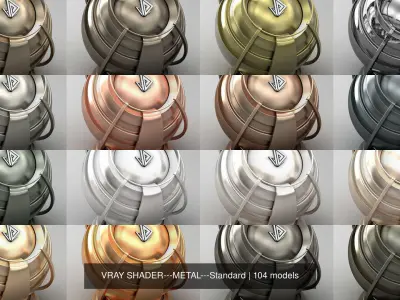 VRAY SHADER---METAL---Standard Texture