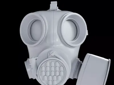 3D Gas Mask Model 3D model