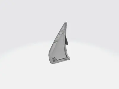 Vw Transporter door post blackout 3D print model