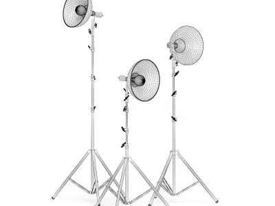 Studio Lights 3D Model 3D model