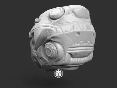Sci-Fi Helmet 3D print model