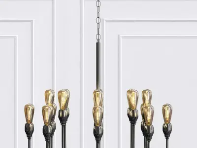 Elk chandelier 3D model get